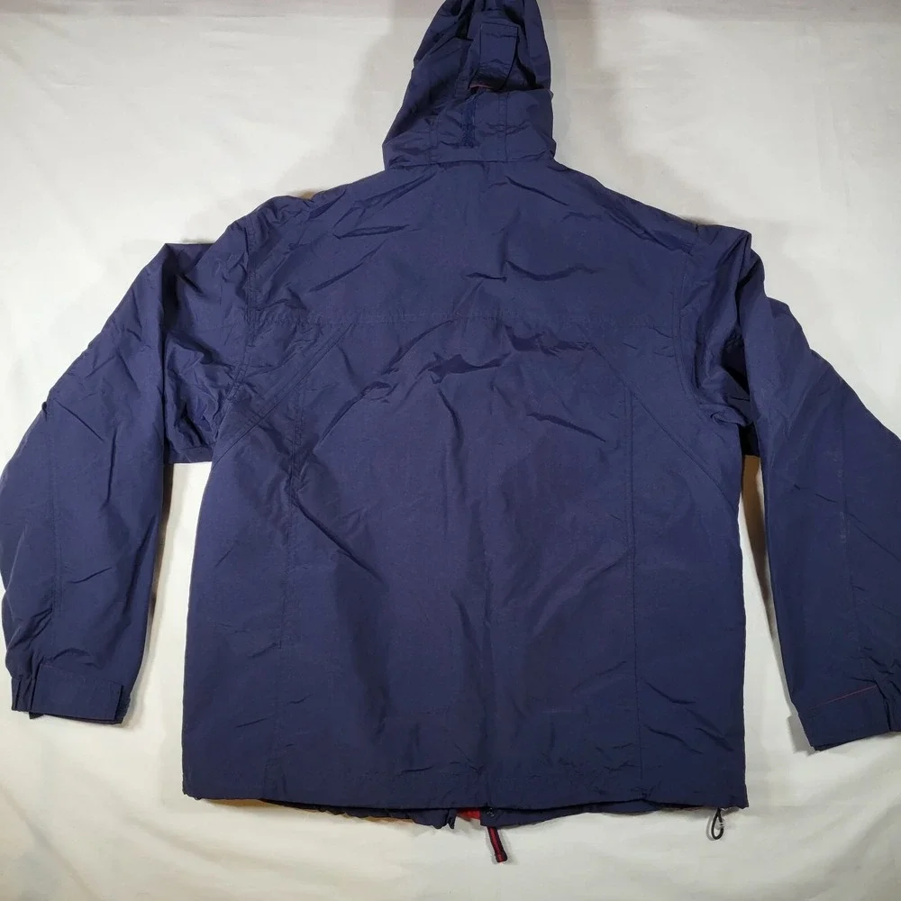 L.L. Bean Men's Large Blue Red Trim 3-in-1 Jacket Extra Zipper for Fleece Lining - Picture 3 of 11